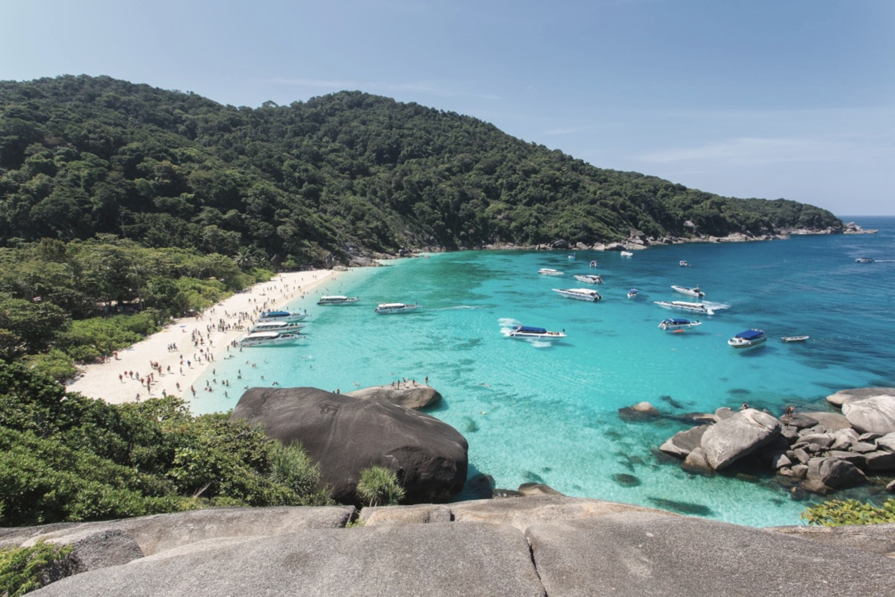 The Similan Islands from the viewpoint on Ko Similan, Phang Nga province